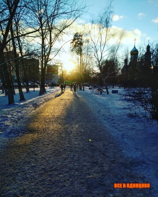 Зимняя дорога в Одинцово