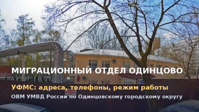 УФМС Одинцово (миграционный отдел): адреса, телефоны, режим работы (2026) УФМС Одинцово (миграционный отдел): адреса, телефоны, режим работы (2026)