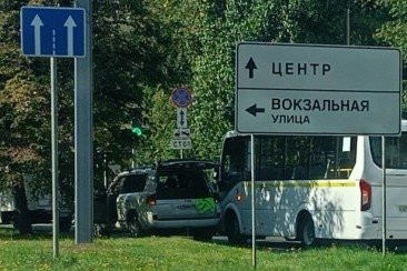 В Одинцово автобус протаранил джип на дублере Можайского шоссе (2026)