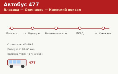 Автобус 477 Власиха — Одинцово — Киевский вокзал: расписание (2026) Автобус 477 Власиха — Одинцово — Киевский вокзал: расписание (2026)