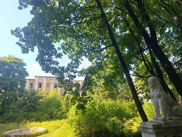 В Подмосковье загорелась бывшая усадьба князей Голицыных